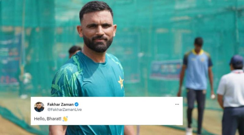 Hello, Bharat, Says Fakhar Zaman Upon Reaching India As Pakistan Hold First Training Session In Hyderabad