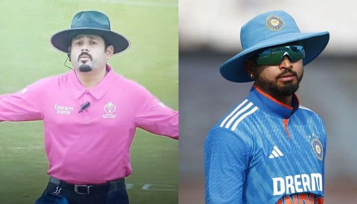 Shreyas Iyers Lookalike Umpire Akshay Totre Steals The Show In ODI World Cup Warm-up