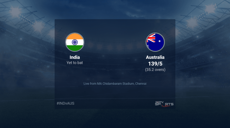 India vs Australia live score over Match 5 ODI 31 35 updates | Cricket News