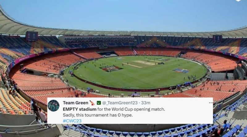 Just Embarrassing, Fans Roast Organisers After Spotting Empty Stadium At Ahmedabad For ENG vs NZ Cricket World Cup 2023 Opener