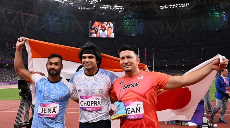 Neeraj Chopra Bags Gold Medal, Kishore Jena Silver In Spectacular Show At Asian Games 2023 | Asian Games News