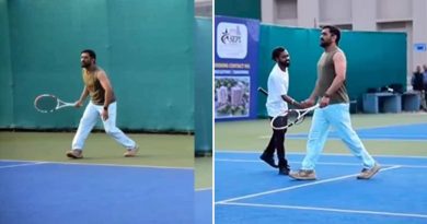 Watch: MS Dhoni Amazes Fans With Skills On Tennis Court, Video Goes Viral