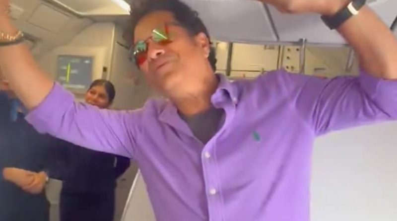 Watch: Sachin, Sachin Chants Buzzing In Entire Flight As Tendulkar Travels Economy