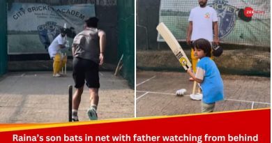 Suresh Rainas Son Rio Starts Batting In Nets: Watch Viral Video Here