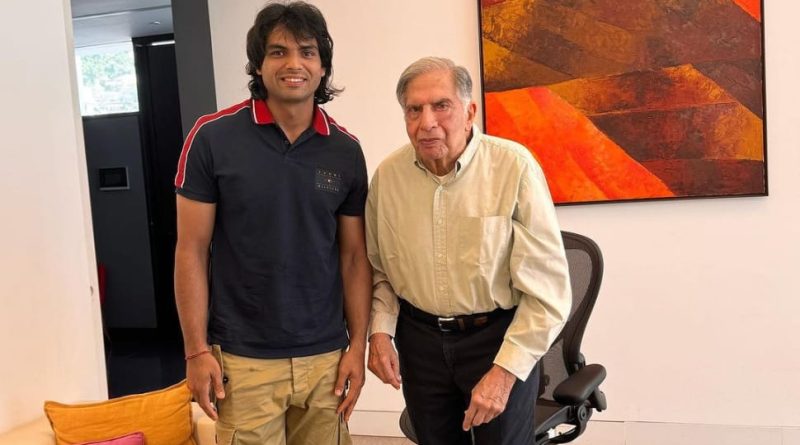 2 Legends In One Frame: Neeraj Chopra Meets Ratan Tatan; See Pics Here