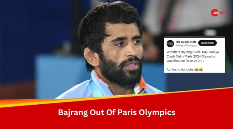 Aur Karo Andolan...: Bajrang Punia, Face Of Wrestlers Protest, Trolled After Eliminated From Paris Olympics 2024 Qualification Race