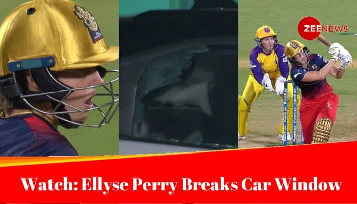 Ellyse Perrys Six Breaks Car Window In RCB vs UPW Clash At WPL 2024, Video Goes Viral - Watch