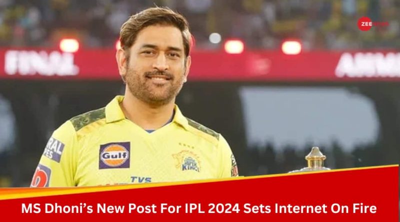 IPL 2024: MS Dhonis Confusing Post About His New Role With Chennai Super Kings Sets Internet On Fire