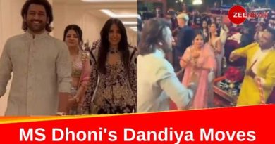 MS Dhoni And Dwayne Bravo Charm Fans With Dandiya Moves At Anant Ambani-Radhika Merchant Pre-Wedding Party