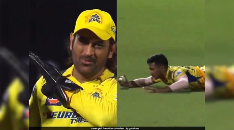 MS Dhoni Can't Help But Applaud CSK Star's Flying Catch Of David Warner In IPL 2024 Match. Watch | Cricket News