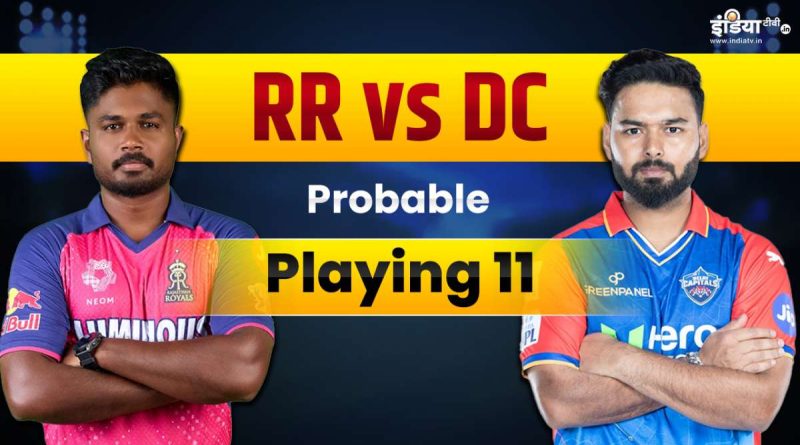 RR vs DC Playing 11 Prediction : इन ​प्लेयर्स को आज भी मौका मिलना मुश्किल, कैसी होगी टीमों की प्लेइंग इलेवन!  - India TV Hindi