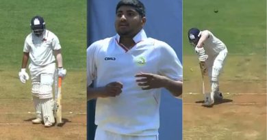 Ranji Trophy 2024 Final: Prithvi Shaws Reaction After Getting Clean Bowled By Yash Thakurs Peach Goes Viral; Watch