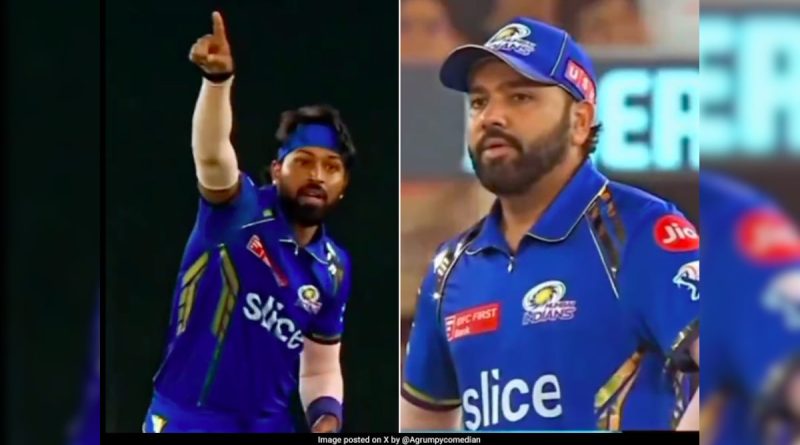 Rohit Sharma's Surprised Reaction As Hardik Padya Sends Him To Field On Boundary. Watch | Cricket News