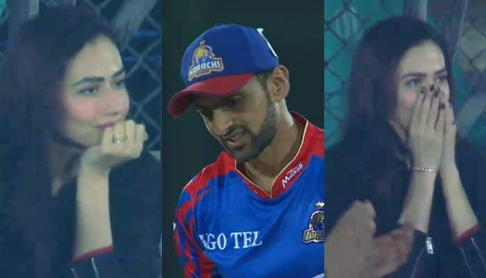 Sana Javed Disappointed as Shoaib Malik Falters in PSL 2024 Encounter Against Quetta Gladiators, Video Goes Viral