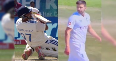 Sarfaraz Khan's Sachin Tendulkar-esque Shot Irritates England Pacer Mark Wood. He Does This. Watch | Cricket News