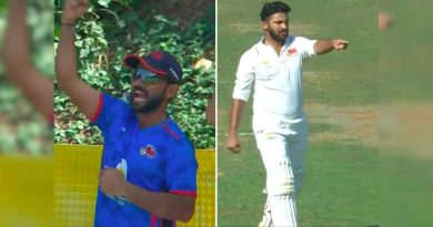 Shardul Thakur Points Finger During Fiery Celebration After 1st Ranji Trophy Ton. Ajinkya Rahane's Reaction Says It All | Cricket News