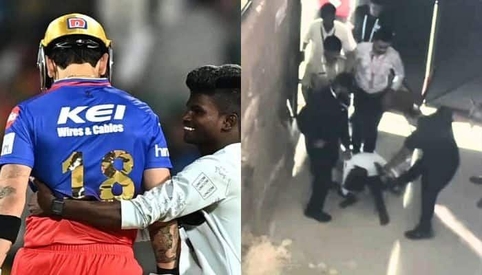 Virat Kohlis Fan Who Touched His Feet Beaten By Security, Video Goes Viral - Watch