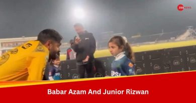 Watch: Babar Azams Playful Banter With Mohammad Rizwans Little Daughter Goes Viral After PSL 2024 Clash Between Peshawar Zalmi And Multan Sultans