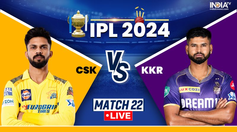 CSK vs KKR Live: रुतुराज गायकवाड़ के सामने श्रेयस अय्यर की चुनौती, थोड़ी देर में होगा टॉस - India TV Hindi