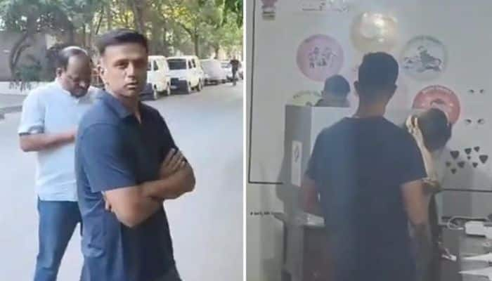 Dravids Simplicity Wins Hearts Again As Indias Head Coach Stands In Queue To Vote, Video Goes Viral - Watch