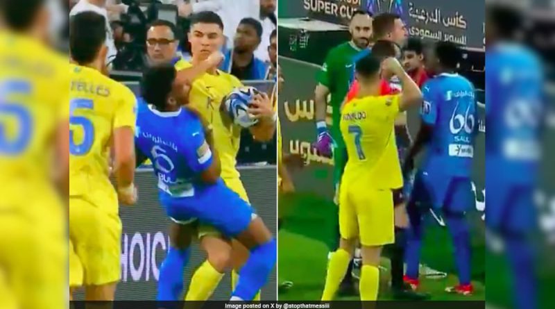 Frustrated Cristiano Ronaldo Elbows Opponent, Then Looks To Punch Referee. Video | Football News