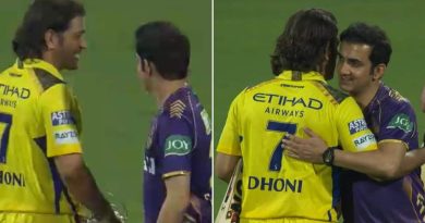 IPL 2024: MS Dhoni, Gautam Gambhir Share Heart Warming Hug After CSK Beat KKR By 7 Wickets At Chepauk - WATCH