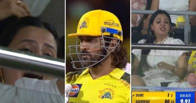 IPL 2024: MS Dhoni Hits Four On First Ball Vs SRH, Wife Sakshi Dhonis Reaction Goes Viral