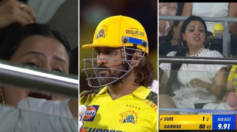 IPL 2024: MS Dhoni Hits Four On First Ball Vs SRH, Wife Sakshi Dhonis Reaction Goes Viral