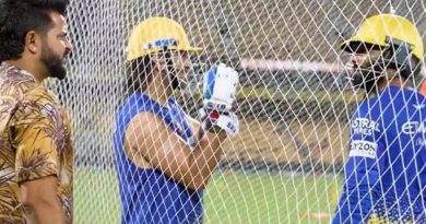 IPL 2024: MS Dhoni Smashes Huge Sixes Ahead Of CSK Vs KKR Match With Suresh Raina In Presence - WATCH