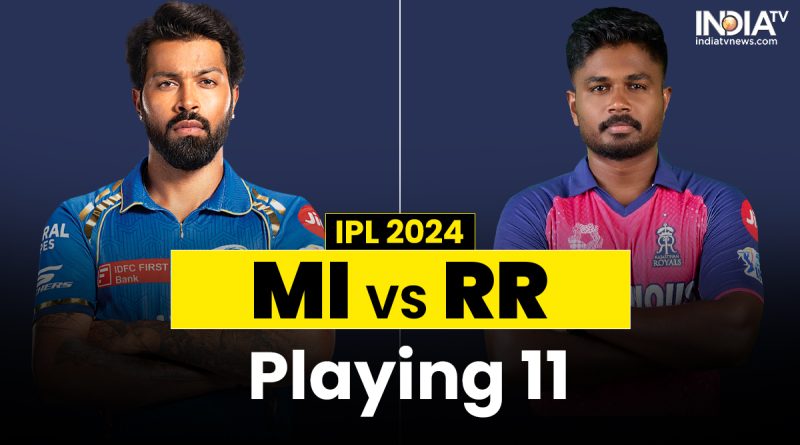 MI vs RR Playing XI Prediction : इस खिलाड़ी ने बढ़ाई हार्दिक पांड्या और मुंबई की टेंशन - India TV Hindi