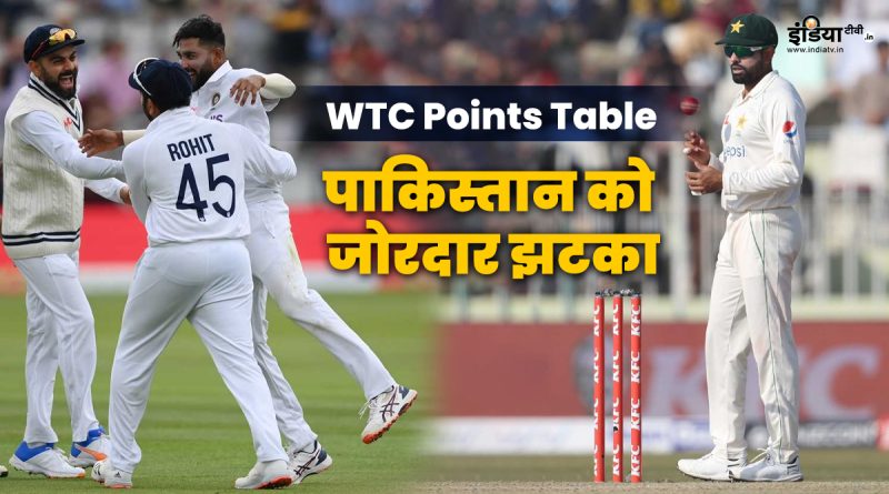 WTC Points Table  : अंक तालिका में बदलाव, पाकिस्तान को लगा जोरदार झटका - India TV Hindi