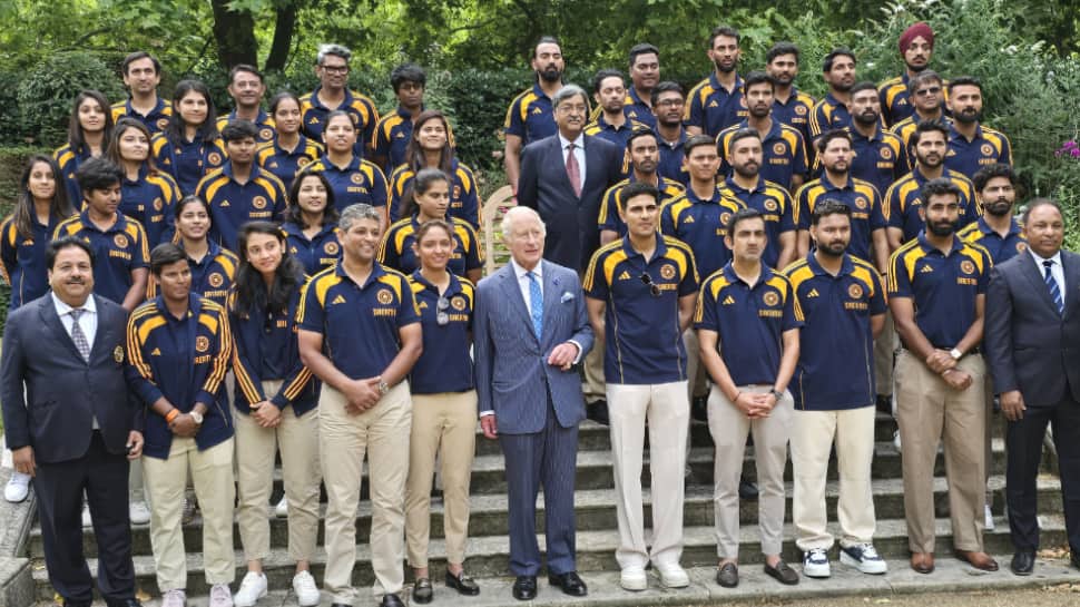 India Mens And Womens Cricket Teams Meet King Charles III: WATCH