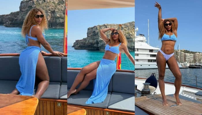 Serena Williams Flaunts Sculpted Abs And Toned Legs In Bikini During Luxurious Yacht Getaway