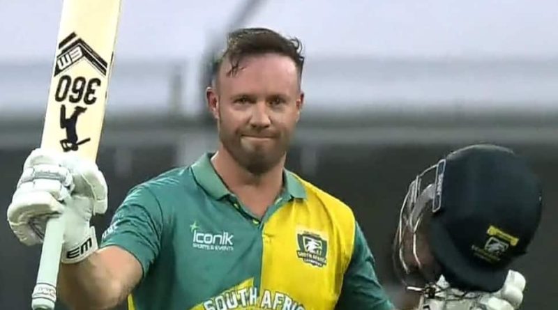 WATCH- 41-Year-Old ABD de Villers Turns Back The Clock, Scores 41 Ball Century For SA Champions