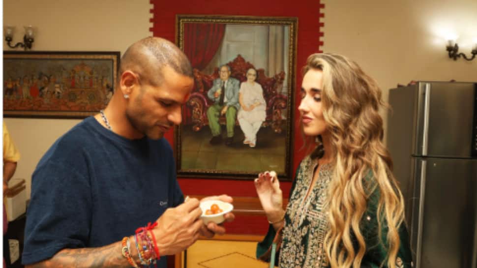 Having Gulab Jamun With My Gulab: Shikhar Dhawan’s Adorable Post With Girlfriend Sophie Shine Melts Hearts