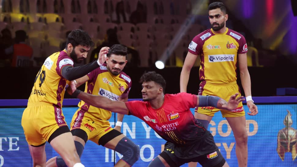 PKL 12: Bengaluru Bulls Make It Four In A Row As Ganeshas Final Raid Heroics Stuns Telugu Titans In Thriller